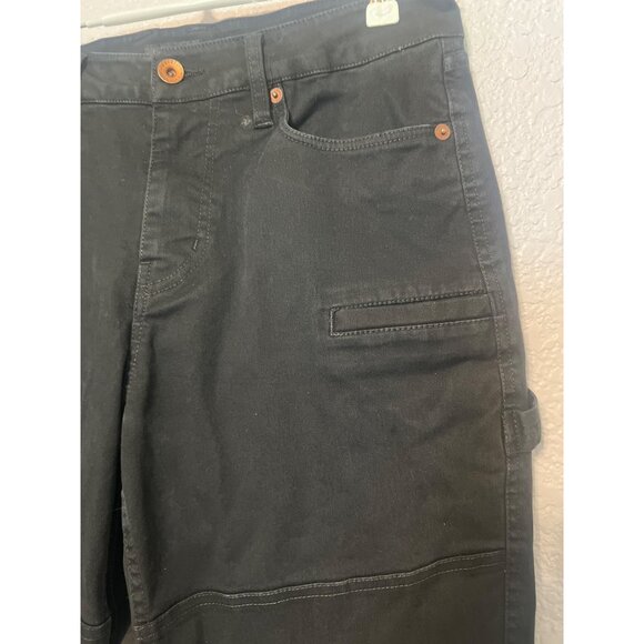 Brixton Mens Black Carpenter Utility Workwear Pants 30X27" Straight Fit - Picture 3 of 7